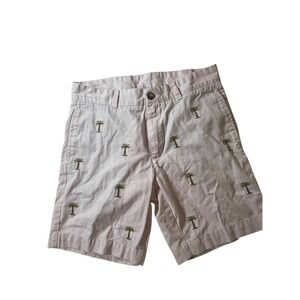 Vintage 1946 Palm‎ Tree Embroidered Shorts Casual Pink Cotton Mens Size?